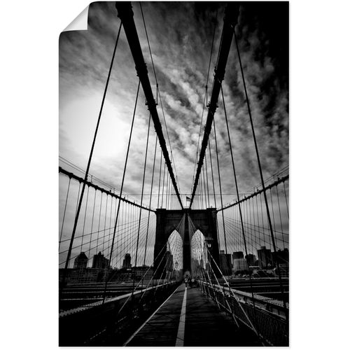 4059745297820 - Wandbild ARTLAND New York City Mächtige Brooklyn Bridge Bilder Gr B H 40 cm x 60 cm Poster Amerika 1 St schwarz Bild Kunstdruck Leinwandbild Kunstdrucke Bilder als Alubild Leinwandbild Wandaufkleber oder Poster in versch Größen 4059745297820 - Wandbild ARTLAND New York City Mächtige Brooklyn Bridge Bilder Gr B H 40 cm x 60 cm Poster Amerika 1 St schwarz Bild Kunstdruck Leinwandbild Kunstdrucke Bilder als Alubild Leinwandbild Wandaufkleber oder Poster in versch Größen