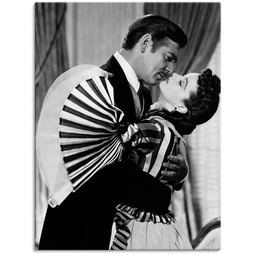 4057738556954 - Wandbild ARTLAND Vom Winde verweht 1939 III Bilder Gr B H 30 cm x 40 cm Leinwandbild Film Hochformat 1 St schwarz Bild Leinwandbild Kunstdrucke Bilder als Leinwandbild Wandaufkleber oder Poster in versch Größen