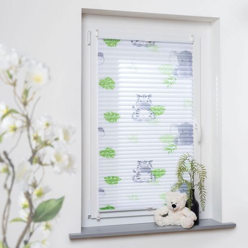 4016318407420 - Liedeco Plissee »Hanni & Luc« Lichtschutz ohne Bohren verspannt Klemmfix Kinderzimmermotiv