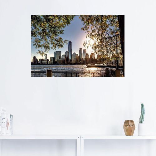 4062144246092 - Wandbild ARTLAND Sonnenaufgang über New York Bilder Gr B H 60 cm x 40 cm Wandaufkleber - Vinyl Amerika 1 St blau Bild Kunstdruck Kunstdrucke Bilder als Alubild Leinwandbild Wandaufkleber oder Poster in versch Größen 4062144246092 - Wandbild ARTLAND Sonnenaufgang über New York Bilder Gr B H 60 cm x 40 cm Wandaufkleber - Vinyl Amerika 1 St blau Bild Kunstdruck Kunstdrucke Bilder als Alubild Leinwandbild Wandaufkleber oder Poster in versch Größen