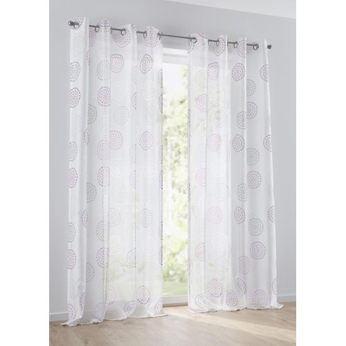 4016478094607 - Vorhang KUTTI Bella Gr 3 rosa (grau rosé weiß) B135cm H225cm Baumwolle Polyester Gardinen Gardine halbtransparent Ausbrenner bedruckt Baumwolle-Polyester 4016478094607 - Vorhang KUTTI Bella Gr 3 rosa (grau rosé weiß) B135cm H225cm Baumwolle Polyester Gardinen Gardine halbtransparent Ausbrenner bedruckt Baumwolle-Polyester
