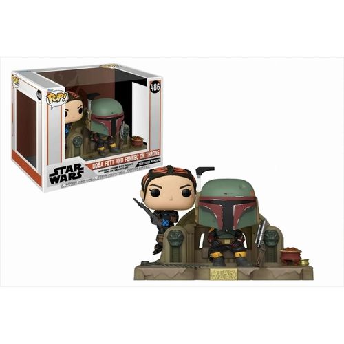0889698583916 - - BOBA FETT AND FENNEC ON THRONE - STAR WARS THE MANDALORIAN - Figur