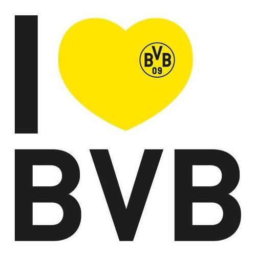 4063129127467 - Wandtattoo WALL-ART Fußball I love BVB Wandtattoos Gr B H T 120 cm x 120 cm x 01 cm bunt (mehrfarbig) Wandtattoos Wandsticker selbstklebend entfernbar