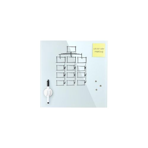 4260697663698 - Glas Magnettafel 45 x 45 cm | weiß 4260697663698 - Glas Magnettafel 45 x 45 cm | weiß