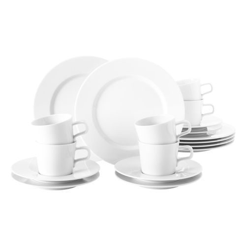 4003106960137 - Kaffeeservice SELTMANN WEIDEN Geschirr-Set Service No Limits Geschirr-Sets Gr 18 tlg weiß Geschirr-Sets für 6 Personen Made in Germany 18 Teile