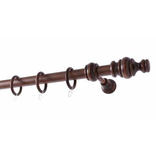 9002777327534 - Gardinenstange GARESA BAROCK Gardinenstangen Gr L 420 cm Ø 35 mm 1 läufig braun (nussbaum) Kinder Gardinenstangen für rustikale Vorhanggarnitur Holz verlängerbar mit Ringe2 Lauf Gleiter 9002777327534 - Gardinenstange GARESA BAROCK Gardinenstangen Gr L 420 cm Ø 35 mm 1 läufig braun (nussbaum) Kinder Gardinenstangen für rustikale Vorhanggarnitur Holz verlängerbar mit Ringe2 Lauf Gleiter