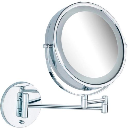 4008838139929 - Wandspiegel WENKO Lumi Spiegel Gr B H T 255 cm x 32 cm x 1275 cm Ø 175 cm grau (chromfarben) Wandspiegel Spiegel 5-fach Vergrößerung 4008838139929 - Wandspiegel WENKO Lumi Spiegel Gr B H T 255 cm x 32 cm x 1275 cm Ø 175 cm grau (chromfarben) Wandspiegel Spiegel 5-fach Vergrößerung