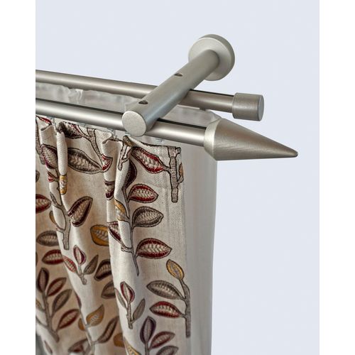 9002777290111 - Gardinenstange GARESA AGROS grau (chromfarben) Gardinenstangen Kinder L 430cm Ø 20mm 2 läufig Aluminium Holz Kunststoff Vorhanggarnitur einfache Montage verlängerbar Wandmontage Spitze L430cm 9002777290111 - Gardinenstange GARESA AGROS grau (chromfarben) Gardinenstangen Kinder L 430cm Ø 20mm 2 läufig Aluminium Holz Kunststoff Vorhanggarnitur einfache Montage verlängerbar Wandmontage Spitze L430cm