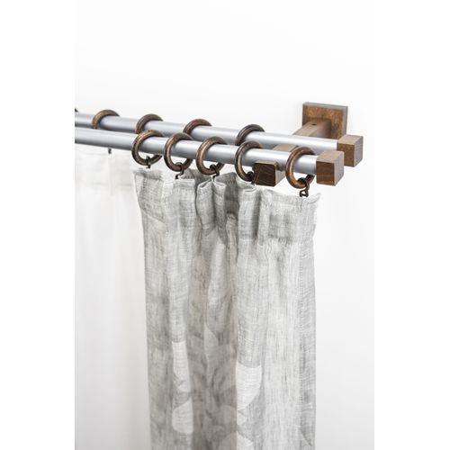 9002777388443 - Gardinenstange GARESA CUBUS Gardinenstangen Gr L 410 cm Ø 20 mm 2 läufig braun (mattchromfarben nussbaum) Kinder Gardinenstangen für Vorhanggarnitur verlängerbar Endkappe mit Ringe 9002777388443 - Gardinenstange GARESA CUBUS Gardinenstangen Gr L 410 cm Ø 20 mm 2 läufig braun (mattchromfarben nussbaum) Kinder Gardinenstangen für Vorhanggarnitur verlängerbar Endkappe mit Ringe