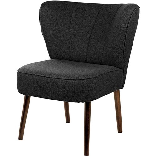 4042911612442 - Sessel FINK BRADY Gr Strickstoff MELANGE B H T 67 cm x 76 cm x 67 cm grau (dunkelgrau melange) mit Steppung im Rücken BTH 676776 cm Sitzhöhe 42 cm