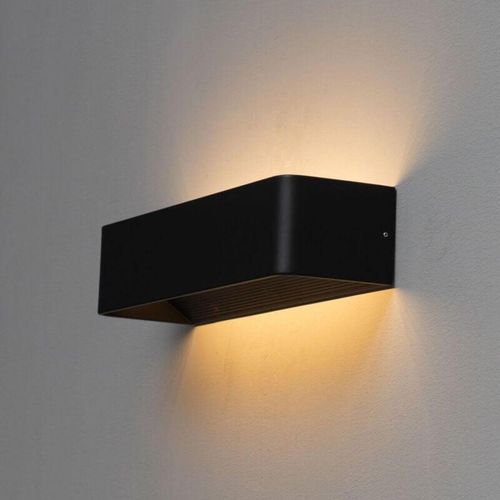 3611839018288 - Kosilum - Schwarze LED-Wandleuchte mit matter Oberfläche 37cm - Quadra