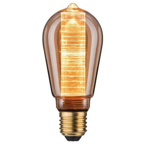 4000870288306 - 28830 led Vintage-Kolben ST64 Inner Glow E27 Gold mit Innenkolben Ringmuster dimmbar - Paulmann