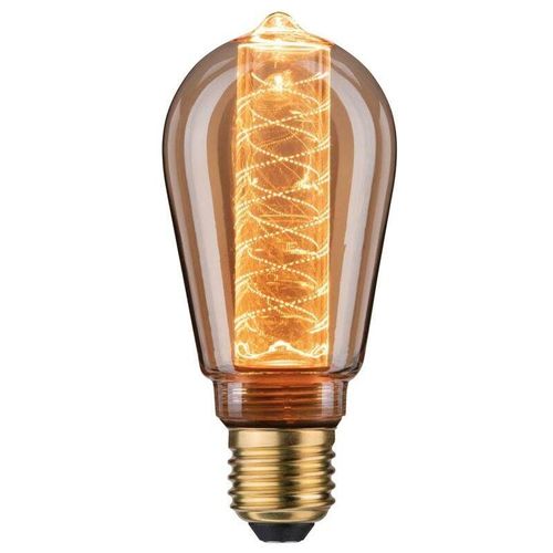 4000870288290 - 28829 led Vintage-Kolben ST64 Inner Glow E27 Gold mit Innenkolben Spiralmuster dimmbar - Paulmann