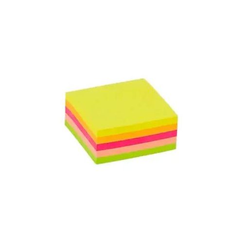 8717868008711 - Office Depot Haftnotizwürfel 51 x 51 mm Farbig sortiert Neon 250 Blatt