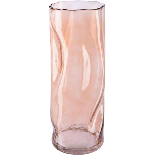 4064118142218 - Tischvase Blumenvase Caline Vasen Gr H 30 cm Ø 11 cm braun (hellbraun) Blumenvasen Vase aus Glas im Crunch-Design Höhe ca 30 cm 4064118142218 - Tischvase Blumenvase Caline Vasen Gr H 30 cm Ø 11 cm braun (hellbraun) Blumenvasen Vase aus Glas im Crunch-Design Höhe ca 30 cm
