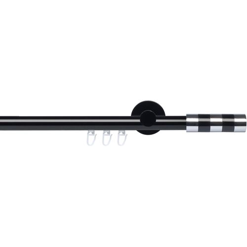 4016318372377 - Gardinenstange Innenlaufgarnitur 20 mm Piano Murcia Gardinenstangen Gr L 240 cm Ø 20 mm 1 St 1 läufig schwarz Gardinenstangen Wandmontage Gardinenstange Komplett