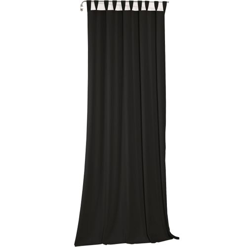 4004567510800 - Vorhang WIRTH Newbury schwarz Gardinen 405cm Schlaufen 130cm Baumwolle Polyester nach Maß B130cm H405cm 4004567510800 - Vorhang WIRTH Newbury schwarz Gardinen 405cm Schlaufen 130cm Baumwolle Polyester nach Maß B130cm H405cm
