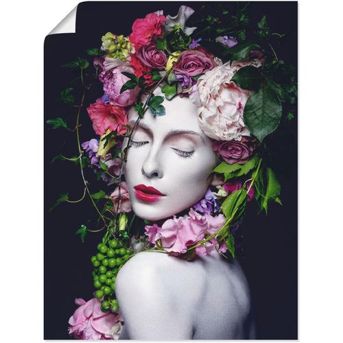 4062144602508 - Wandbild ARTLAND Schöne Blumenkönigin Bilder Gr B H 90 cm x 120 cm Poster Bilder von Frauen Hochformat 1 St bunt Kunstdrucke als Alubild Leinwandbild Wandaufkleber oder Poster in versch Größen 4062144602508 - Wandbild ARTLAND Schöne Blumenkönigin Bilder Gr B H 90 cm x 120 cm Poster Bilder von Frauen Hochformat 1 St bunt Kunstdrucke als Alubild Leinwandbild Wandaufkleber oder Poster in versch Größen