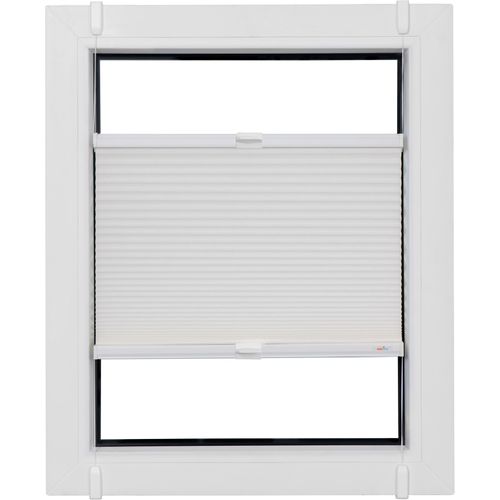 4001442956531 - Wabenplissee Budget Wabe Tageslicht Plissees Gr 130 cm zweiseitig verschiebbar 80 cm weiß (weiß weiß) Plissees ohne Bohren Klemmfix glatt 4001442956531 - Wabenplissee Budget Wabe Tageslicht Plissees Gr 130 cm zweiseitig verschiebbar 80 cm weiß (weiß weiß) Plissees ohne Bohren Klemmfix glatt