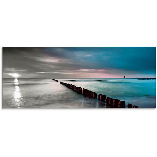 4055327764674 - Glasbild ARTLAND Ostsee mit schönem Sonnenaufgang Bilder Gr B H 125 cm x 50 cm Glasbild Gewässer 1 St schwarz (schwarz weiß) Glasbilder in verschiedenen Größen 4055327764674 - Glasbild ARTLAND Ostsee mit schönem Sonnenaufgang Bilder Gr B H 125 cm x 50 cm Glasbild Gewässer 1 St schwarz (schwarz weiß) Glasbilder in verschiedenen Größen