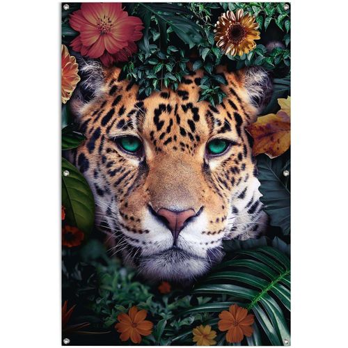 8714597620399 - Poster REINDERS Leopard Bilder Gr B H T 80 cm x 120 cm x 01 cm bunt Poster leichtes und wasserfestes Gartenposter für den Außeneinsatz