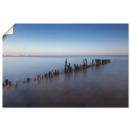 4059745845304 - Wandbild ARTLAND Bohlen Bilder Gr B H 60 cm x 40 cm Poster Gewässer Querformat 1 St blau Bild Metallbild Metallbilder Bilder als Alubild Leinwandbild Wandaufkleber oder Poster in versch Größen