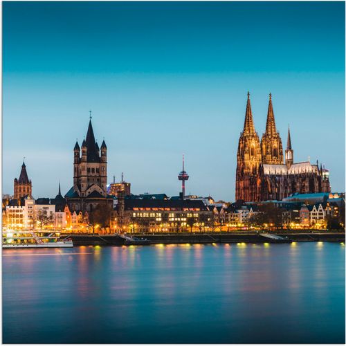 4062144359952 - Wandbild ARTLAND Köln Rheinpromenade Bilder Gr B H 40 cm x 40 cm Alu-Dibond-Druck Deutschland quadratisch 1 St blau Bild Poster Bilder als Alubild Leinwandbild Wandaufkleber oder in versch Größen 4062144359952 - Wandbild ARTLAND Köln Rheinpromenade Bilder Gr B H 40 cm x 40 cm Alu-Dibond-Druck Deutschland quadratisch 1 St blau Bild Poster Bilder als Alubild Leinwandbild Wandaufkleber oder in versch Größen