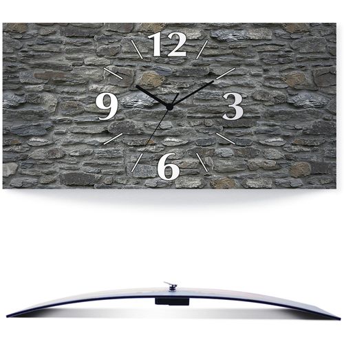 4062144832660 - Wanduhr ARTLAND Schiefermauer Wanduhren Gr B H T 50 cm x 25 cm x 03 cm Quarzuhr grau Wanduhren 3D Optik gebogen mit Quarz- oder Funkuhrwerk versch Größen 4062144832660 - Wanduhr ARTLAND Schiefermauer Wanduhren Gr B H T 50 cm x 25 cm x 03 cm Quarzuhr grau Wanduhren 3D Optik gebogen mit Quarz- oder Funkuhrwerk versch Größen