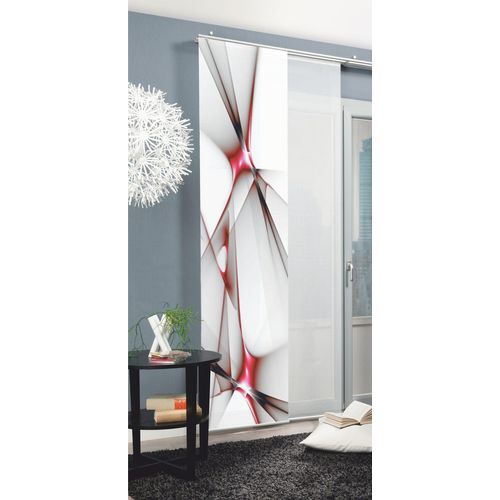 4011714815954 - Schiebegardine HOME WOHNIDEEN FRANKLIN rot B60cm H245cm Polyester Gardinen HxB 245x60 inkl Befestigungszubehör