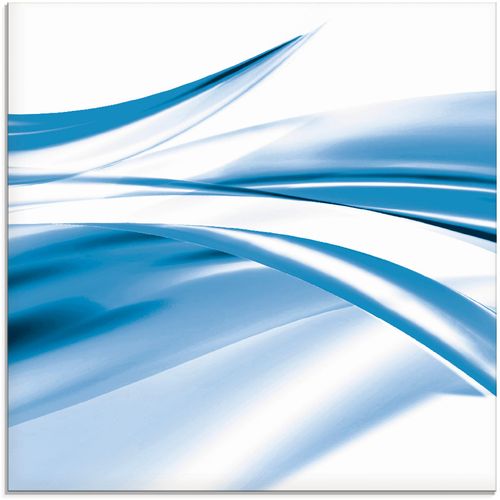 4059745099424 - Glasbild ARTLAND Schöne Welle - Abstrakt Bilder Gr B H 30 cm x 30 cm Gegenstandslos 1 St blau Glasbilder Bilder in verschiedenen Größen