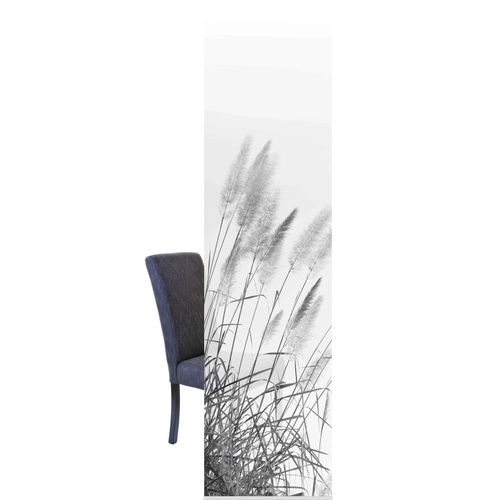 4056751413367 - Schiebegardine HOME WOHNIDEEN SCHIEBEVORHANG DEKOSTOFF DIGITALDRUCK PAMPAS grau B60cm H245cm Polyester Gardinen DIGITALDRUCK - INDIVIDUELL KÜRZBAR