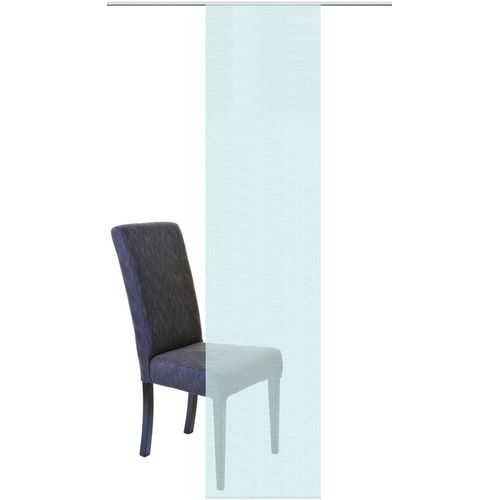 4056751292917 - Schiebegardine HOME WOHNIDEEN Uni Gr 1 blau (türkis) B60cm H245cm Polyester Gardinen HxB 245x60 SCHIEBEVORHANG LEINENSTRUKTUR