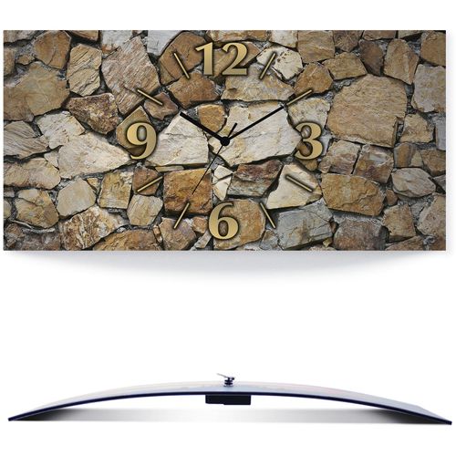 4062144832790 - Wanduhr ARTLAND Braune Steinwand beige (natur) Wanduhren B H T 60cm x 30cm x 03cm Funkuhr analog 60 cm B60cm H30cm T03cm 4062144832790 - Wanduhr ARTLAND Braune Steinwand beige (natur) Wanduhren B H T 60cm x 30cm x 03cm Funkuhr analog 60 cm B60cm H30cm T03cm