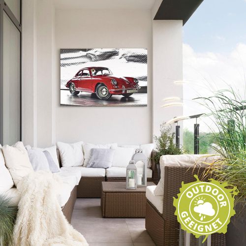 4059745700733 - Wandbild ARTLAND Klassiker - Der Porsche 356 Bilder Gr B H 30 cm x 20 cm Alu-Dibond-Druck Auto Querformat 1 St rot Bild Poster Bilder als Alubild Leinwandbild Wandaufkleber oder in versch Größen