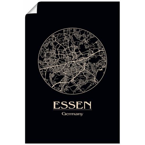 4062144053928 - Wandbild ARTLAND Retro Karte Essen Deutschland Kreis Bilder Gr B H 40 cm x 60 cm Poster Deutschland Hochformat 1 St schwarz Bild Poster Bilder als Alubild Leinwandbild Wandaufkleber oder in versch Größen 4062144053928 - Wandbild ARTLAND Retro Karte Essen Deutschland Kreis Bilder Gr B H 40 cm x 60 cm Poster Deutschland Hochformat 1 St schwarz Bild Poster Bilder als Alubild Leinwandbild Wandaufkleber oder in versch Größen