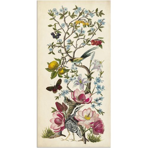 4058661372437 - Wandbild ARTLAND Chinoiserie Natur II Bilder Gr B H 20 cm x 40 cm Alu-Dibond-Druck Pflanzen Hochformat 1 St beige (naturfarben) Bild Metallbild Metallbilder Bilder als Alubild Leinwandbild Wandaufkleber oder Poster in versch Größen