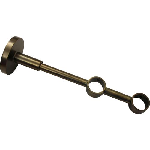 4003018280385 - Doppelträger Chicago Gardinenstangenhalterungen Gr Länge 12 cm braun (bronzefarben) Gardinenstangenhalter Gardinenstangen Serie Einzelprogramm Chicago Ø 20 mm
