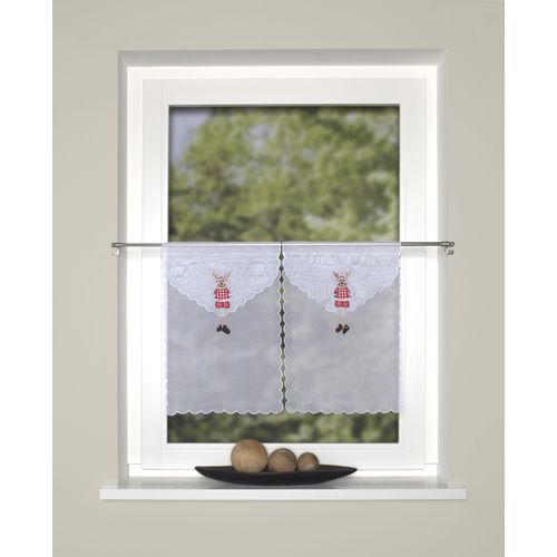 4056751420792 - Vorhang HOME WOHNIDEEN ELG Gardinen Gr 45 cm Stangendurchzug 30 cm rot (rot weiß) Stangendurchzug Fensterbilder Voile 4056751420792 - Vorhang HOME WOHNIDEEN ELG Gardinen Gr 45 cm Stangendurchzug 30 cm rot (rot weiß) Stangendurchzug Fensterbilder Voile