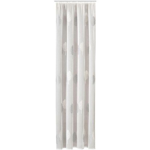 4007863639428 - Vorhang Egil Gr 1 weiß B140cm H235cm Sablu00e9 Polyester Gardinen HxB 235x140 Schlaufenschal mit Kräuselband bestickt 4007863639428 - Vorhang Egil Gr 1 weiß B140cm H235cm Sablu00e9 Polyester Gardinen HxB 235x140 Schlaufenschal mit Kräuselband bestickt