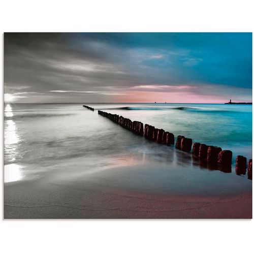 4062144101049 - Glasbild ARTLAND Ostsee mit schönem Sonnenaufgang Bilder Gr B H 80 cm x 60 cm Glasbild Gewässer 1 St schwarz (schwarz weiß) Glasbilder in verschiedenen Größen 4062144101049 - Glasbild ARTLAND Ostsee mit schönem Sonnenaufgang Bilder Gr B H 80 cm x 60 cm Glasbild Gewässer 1 St schwarz (schwarz weiß) Glasbilder in verschiedenen Größen