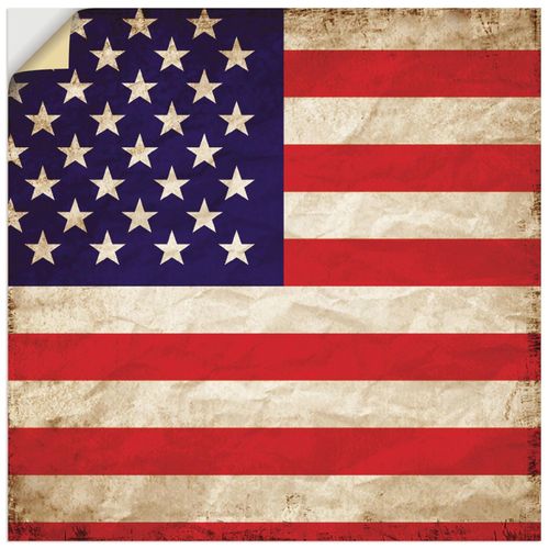 4059745975681 - Wandbild ARTLAND USA Amerikanische Flagge Bilder Gr B H 50 cm x 50 cm Wandaufkleber - Vinyl Zeichen quadratisch 1 St rot Bild Poster Bilder als Alubild Leinwandbild Wandaufkleber oder in versch Größen 4059745975681 - Wandbild ARTLAND USA Amerikanische Flagge Bilder Gr B H 50 cm x 50 cm Wandaufkleber - Vinyl Zeichen quadratisch 1 St rot Bild Poster Bilder als Alubild Leinwandbild Wandaufkleber oder in versch Größen