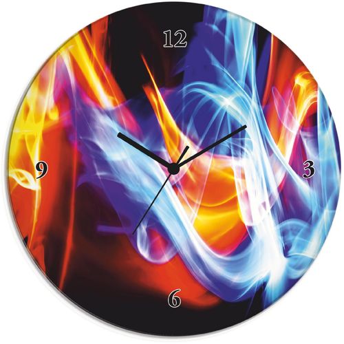 4062144604540 - Wanduhr ARTLAND Glasuhr rund Feuer und Eis Wanduhren Gr B H T 30 cm x 30 cm x 18 cm Quarzuhr orange Wanduhren wahlweise mit Quarz- oder Funhuhrwerk lautlos ohne Tickgeräusche 4062144604540 - Wanduhr ARTLAND Glasuhr rund Feuer und Eis Wanduhren Gr B H T 30 cm x 30 cm x 18 cm Quarzuhr orange Wanduhren wahlweise mit Quarz- oder Funhuhrwerk lautlos ohne Tickgeräusche