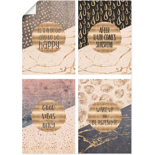 4062144316184 - Poster ARTLAND 4 Lebensweisheiten Gold Bilder Gr B H 297 cm x 42 cm Poster Sprüche & Texte Hochformat 4 St goldfarben Poster Bilder Poster Wandbild Bild Wandposter 4062144316184 - Poster ARTLAND 4 Lebensweisheiten Gold Bilder Gr B H 297 cm x 42 cm Poster Sprüche & Texte Hochformat 4 St goldfarben Poster Bilder Poster Wandbild Bild Wandposter