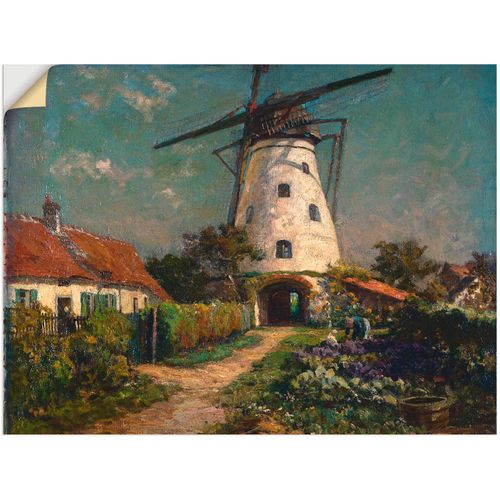 4062144502921 - Wandbild ARTLAND Bauerngarten bei einer Windmühle Bilder Gr B H 120 cm x 90 cm Wandaufkleber - Vinyl Gebäude 1 St grün Bild Poster Bilder als Leinwandbild Wandaufkleber oder in versch Größen 4062144502921 - Wandbild ARTLAND Bauerngarten bei einer Windmühle Bilder Gr B H 120 cm x 90 cm Wandaufkleber - Vinyl Gebäude 1 St grün Bild Poster Bilder als Leinwandbild Wandaufkleber oder in versch Größen