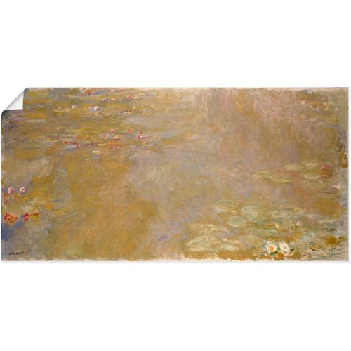 4055327685702 - Wandbild ARTLAND Seerosen-Teich 1917 1919 Bilder Gr B H 60 cm x 30 cm Poster Gewässer 1 St beige (naturfarben) Bild Leinwandbild Kunstdrucke Bilder als Leinwandbild Wandaufkleber oder Poster in versch Größen