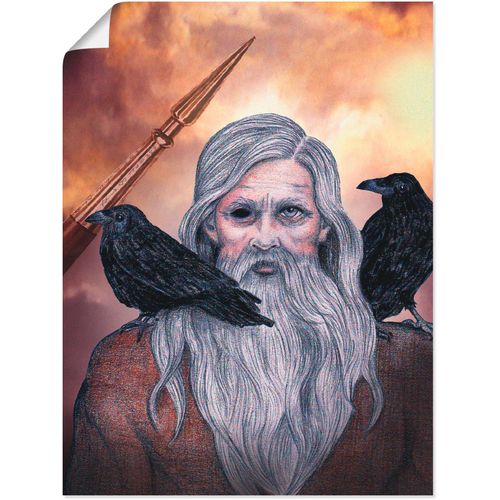 4057738049067 - Wandbild ARTLAND Odin Bilder Gr B H 30 cm x 40 cm Poster Götter 1 St grau Bild Kunstdruck Poster Bilder als Leinwandbild Wandaufkleber oder in versch Größen 4057738049067 - Wandbild ARTLAND Odin Bilder Gr B H 30 cm x 40 cm Poster Götter 1 St grau Bild Kunstdruck Poster Bilder als Leinwandbild Wandaufkleber oder in versch Größen