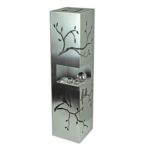 4041908121974 - Deko-Säule Tender aus Edelstahl 25 x 25 x 100 cm - Garden Pleasure