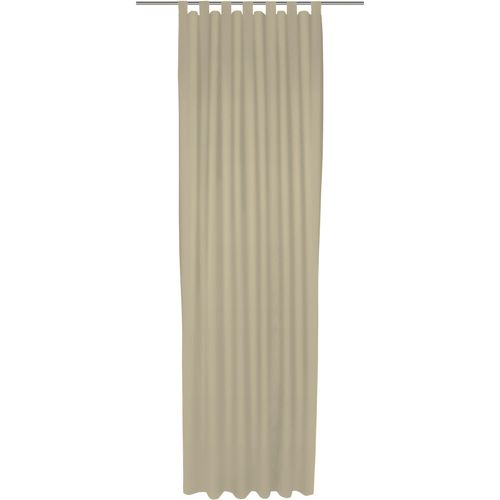 4004567466954 - Vorhang WIRTH Uni Collection light Gardinen Gr 405 cm Schlaufen 142 cm beige Schlaufen nach Maß