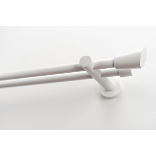 9002777209014 - Gardinenstange GARESA MOLIS Gardinenstangen Gr L 410 cm Ø 20 mm 2 läufig weiß Kinder Gardinenstangen für Vorhanggarnitur verlängerbar Wandmontage Keil ohne Ringe