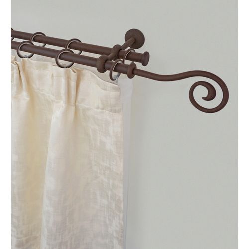 9002777314855 - Gardinenstange GARESA ESPERANCA Gardinenstangen Gr L 430 cm Ø 16 mm 1 St 2 läufig braun (rost) Kinder Gardinenstangen für Vorhanggarnitur verlängerbar Endknopf Spirale Eisen mit Ringe 9002777314855 - Gardinenstange GARESA ESPERANCA Gardinenstangen Gr L 430 cm Ø 16 mm 1 St 2 läufig braun (rost) Kinder Gardinenstangen für Vorhanggarnitur verlängerbar Endknopf Spirale Eisen mit Ringe